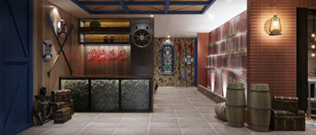 海盜餐廳設(shè)計創(chuàng)意難實現(xiàn)？設(shè)計師通過三招讓其情景交融