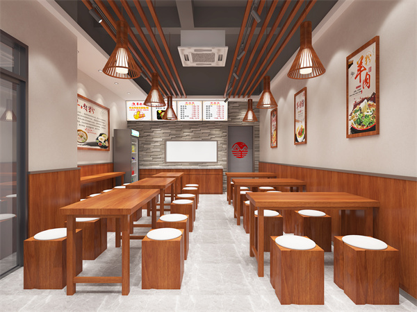 粉店設(shè)計裝修效果圖—燦源裝飾