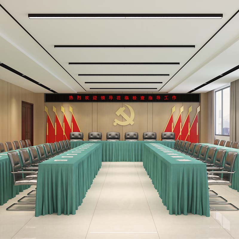 “特色定制、簡(jiǎn)約大氣”——中建西部南寧會(huì)議室餐廳設(shè)計(jì)裝修案例-燦源裝飾