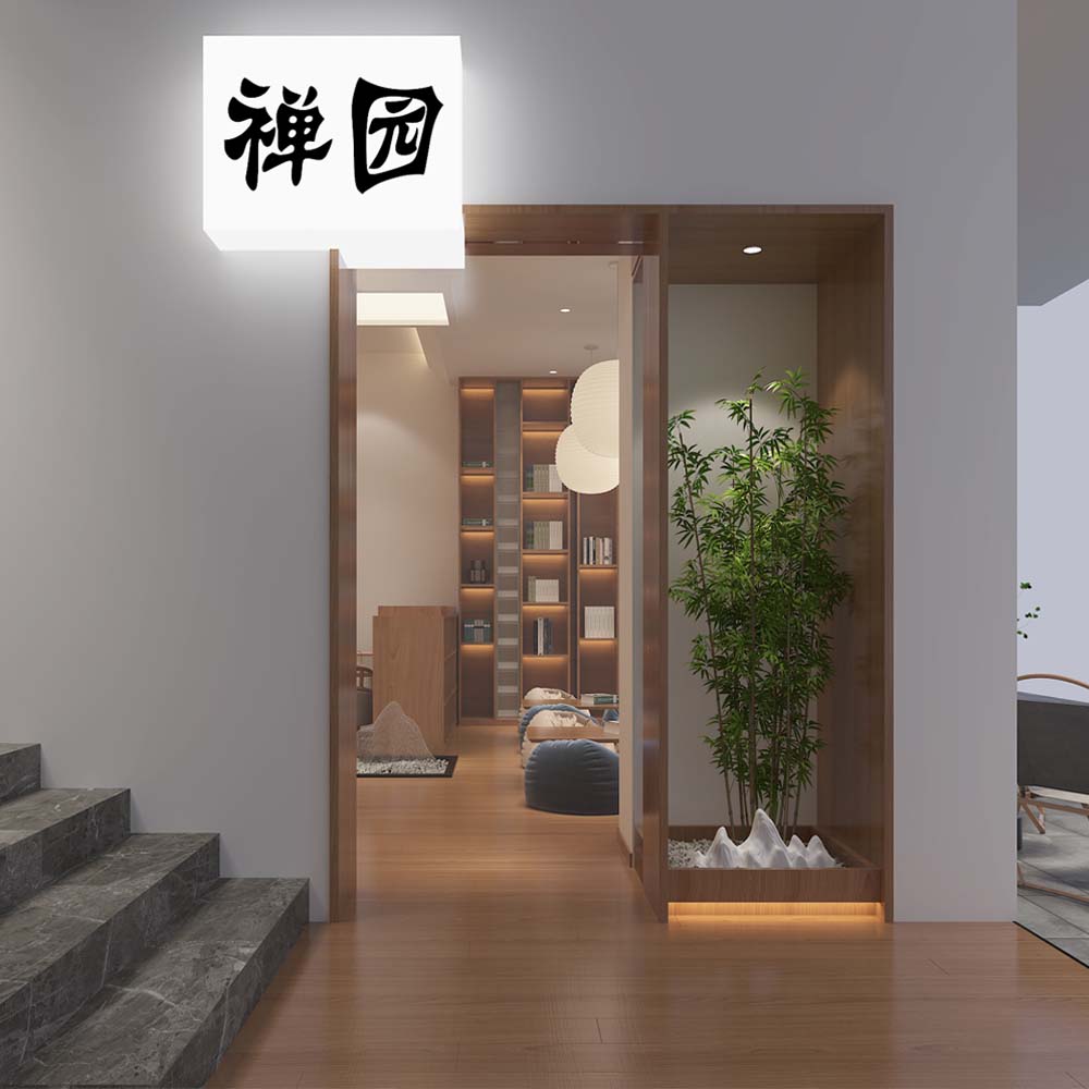 “副業(yè)多樣化經(jīng)營(yíng)，接待賺錢兩不誤”——130平茶館設(shè)計(jì)裝修案例-燦源裝飾